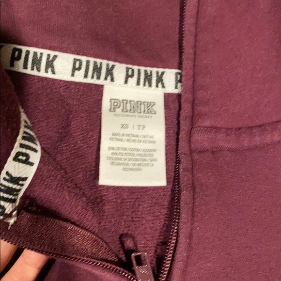 PINK XS 1/4 zip - Picture 3 of 3